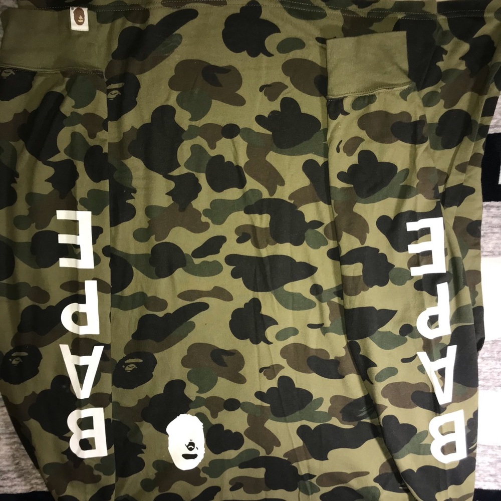 A Bathing Ape Men’s long sleeve camo shirt